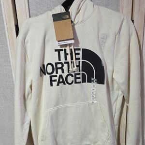 The North Face Mens Evo Half Dome HD Hoodie White Dune NF0A8F3UQLI Small NWT